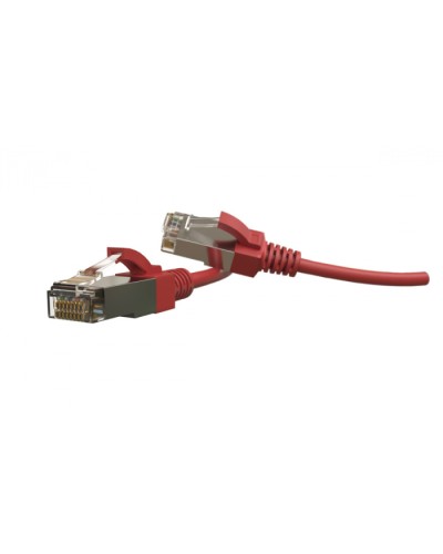 Патч-корд S/FTP Hyperline (PC-LPT-SFTP-RJ45-RJ45-C6-2M-LSZH-RD) в Балашихе Патчкорды (медные) Pintop.ru