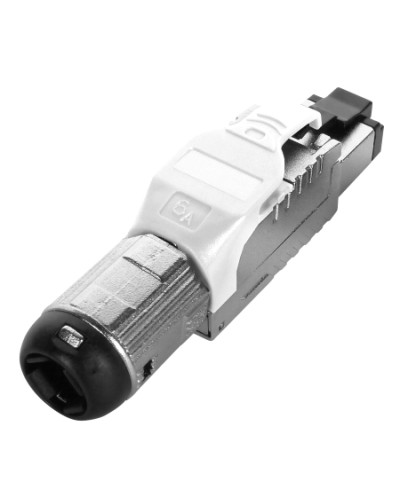 Разъем полевой оконцовки RJ-45 Hyperline (PLUE-8P8C-S-C6A-SH-WH) в Балашихе Патч-корды и пигтейлы Pintop.ru