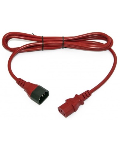 Кабель питания монитор-компьютер Hyperline PWC-IEC13-IEC14-3.0-RD в Балашихе Патч-корды и пигтейлы Pintop.ru