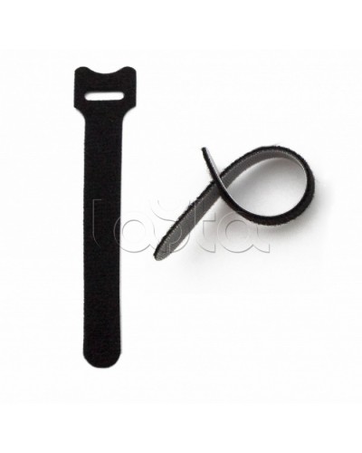 Хомут для кабеля, липучка с мягкой застежкой Hyperline WASN-125-BK-10 в Балашихе Стяжки-хомуты Pintop.ru