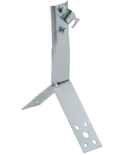 Держатель проводника круглого 6-10мм винтовой для конька h=100мм оцинкованная сталь IEK (ZDP80-11-4-16-100) в Балашихе Крепеж Pintop.ru