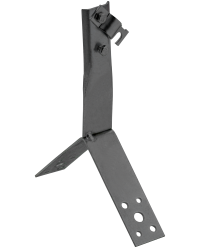 Держатель проводника круглого 6-10мм винтовой для конька h=80мм оцинкованная сталь TD IEK (ZDP80-13-4-16-80) в Балашихе Крепеж Pintop.ru