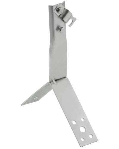 Держатель проводника круглого 6-10мм винтовой для конька h=80мм нержавеющая сталь IEK (ZDP80-20-4-16-80) в Балашихе Крепеж Pintop.ru