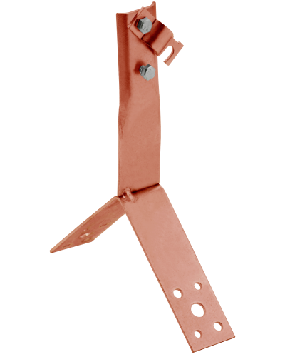 Держатель проводника круглого 6-10мм винтовой для конька h=80мм медь IEK (ZDP80-50-4-16-80) в Балашихе Крепеж Pintop.ru