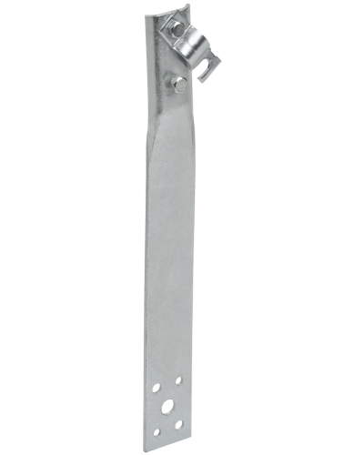 Держатель проводника круглого 6-10мм винтовой прямой h=60мм оцинкованная сталь IEK (ZDP86-11-1-16-60) в Балашихе Крепеж Pintop.ru