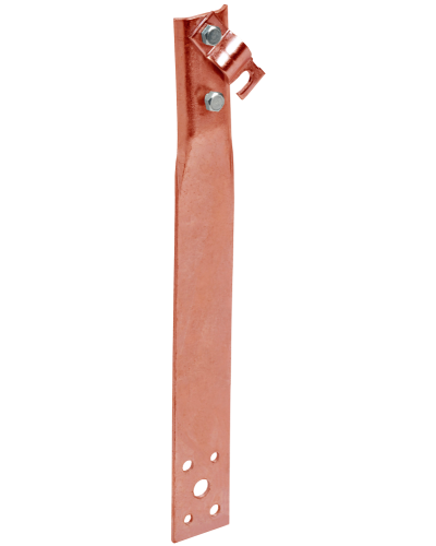 Держатель проводника круглого 6-10мм винтовой прямой h=80мм медь IEK (ZDP86-50-1-16-80) в Балашихе Крепеж Pintop.ru