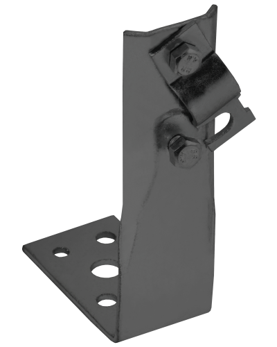 Держатель проводника круглого 6-10мм винтовой угловой h=80мм оцинкованная сталь TD IEK (ZDP87-13-1-16-80) в Балашихе Крепеж Pintop.ru