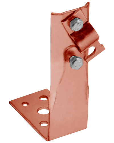 Держатель проводника круглого 6-10мм винтовой угловой h=80мм медь IEK (ZDP87-50-1-16-80) в Балашихе Крепеж Pintop.ru