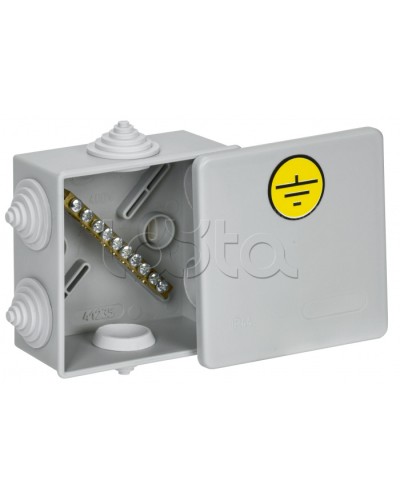 Коробка КУП КМ41360 85х85х40мм IP44 6 вв. (7035) IEK (UKO21-085-085-040-K41-44U) в Балашихе Распределительные коробки Pintop.ru