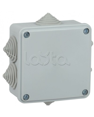 Коробка монтажная 100х100х45 мм IP44 6 вводов IEK (UKO11-100-100-045-K41-44) в Балашихе Распределительные коробки Pintop.ru