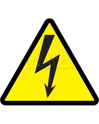 Самоклеящаяся этикетка: 85x85x85, символ Молния IEK (YPC30-MOLNI-3-096) в Балашихе Дополнительное оборудование для ОПС Pintop.ru