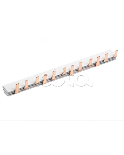 Шина соединительная типа PIN (12 штырей) 3Р 63А (22см) IEK (YNS21-3-063-22-12) в Балашихе Клеммные колодки Pintop.ru