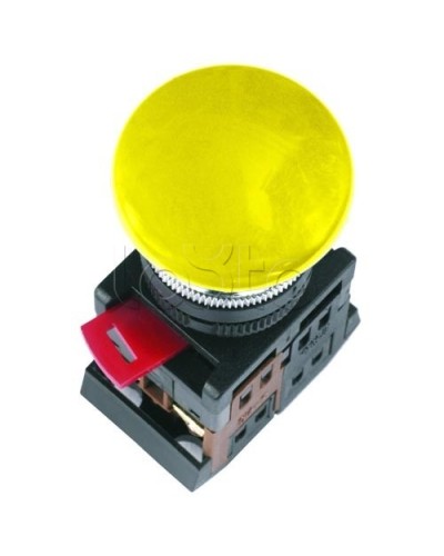 Кнопка AEA-22 Гриб желтая без подсветки 1з+1р IEK BBG30-AEA-K05 в Балашихе Аксессуары для кабель-канала Pintop.ru
