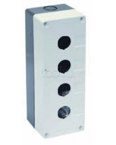 Корпус КП104 для кнопок 4 места белый IEK BKP10-4-K01 в Балашихе Аксессуары для кабель-канала Pintop.ru