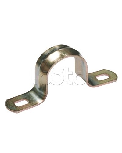 Скоба двухлапковая для крепления металлорукава d21-22 IEK (CMAT11-21-100) в Балашихе Держатели, клипсы, скобы Pintop.ru