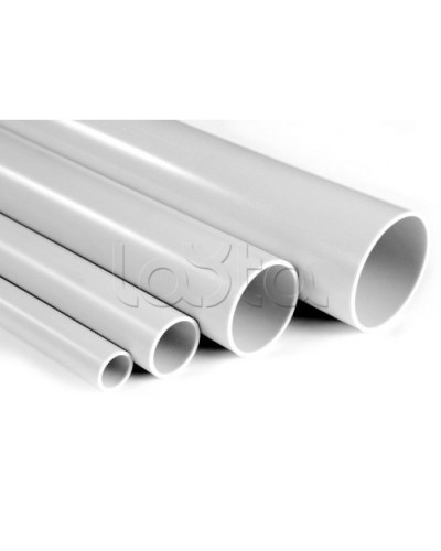 Труба гладкая самозатухающая ПВХ 25 мм серый IEK (CTR10-025-K41-060I) в Балашихе Гладкая труба Pintop.ru