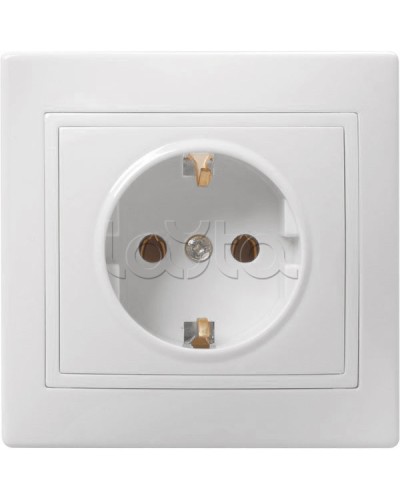 Розетка «Кварта» 2Р+Е, 1 модуль, без шторок, для скрытого монтажа IEK (ERK14-K01-16-DM) в Балашихе Аксессуары для кабель-канала Pintop.ru