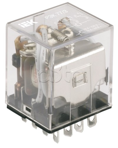 Реле промежуточное РЭК77/3 IEK RRP10-3-10-012D в Балашихе Аксессуары для кабель-канала Pintop.ru