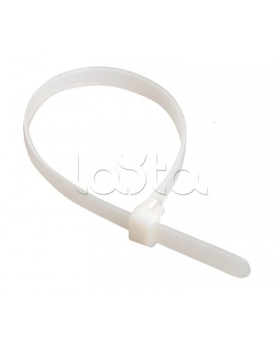 Стяжка 300x3,6 мм нейлоновая, белая IEK UHH31-D036-300-100 в Балашихе Стяжки-хомуты Pintop.ru