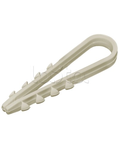 Дюбель-хомут 5-8 мм нейлон белый (100шт) IEK UHH35-5-8-100 в Балашихе Стяжки-хомуты Pintop.ru