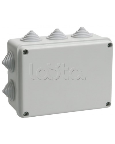 Коробка КМ41242 распаячная для о/п (RAL7035, 10 гермовводов) IEK UKO10-150-110-070-K41-55 в Балашихе Распределительные коробки Pintop.ru