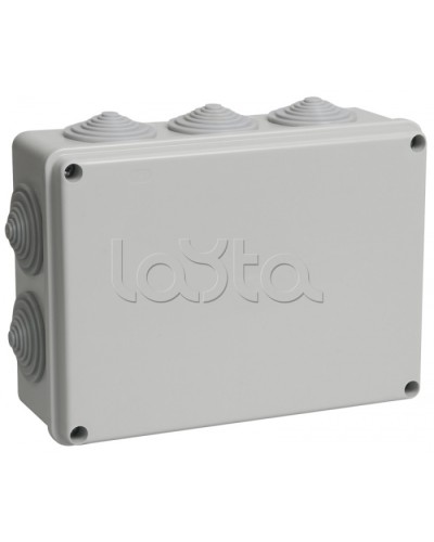 Коробка КМ41244 распаячная для о/п (RAL7035, 10 гермовводов) IEK UKO11-190-140-070-K41-55 в Балашихе Аксессуары для средств охраны периметра Pintop.ru