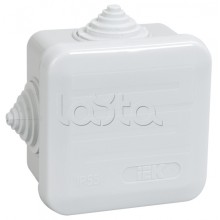 Коробка КМ41236 распаячная для о/п (RAL7035, 4 гермоввода, защелкивающаяся крышка) IEK UKOZ11-070-070-040-K41-44