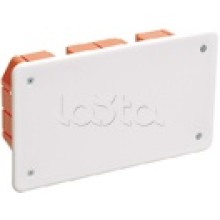 Коробка КМ41006 распаячная для твердых стен (с саморезами, с крышкой) IEK UKT11-172-096-045