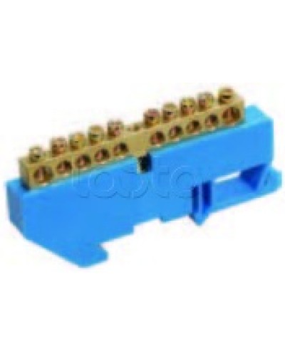 Шина нулевая в комбинированном DIN-изоляторе типа «Стойка» ШНИ-8x12-16-КС-С IEK YNN10-812-16DP-K07 в Балашихе Клеммные колодки Pintop.ru