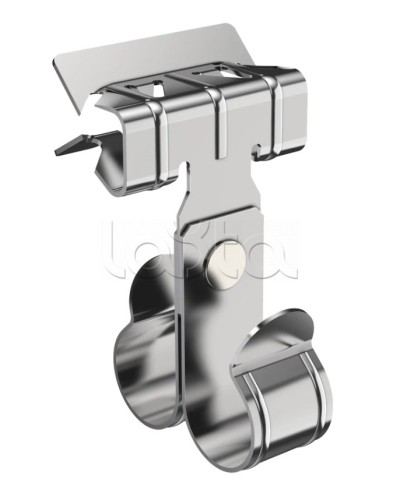 Зажим балочный 8-14мм под трубу 25мм двойной HDZ IEK (CME40-BZTD-025-HDZ) в Балашихе Крепежные изделия Pintop.ru