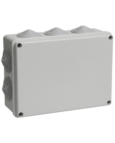 Коробка КМ41243 распаячная для о/п (RAL7035, 10 гермовводов) IEK UKO11-190-140-070-K41-44 в Балашихе Распределительные коробки Pintop.ru