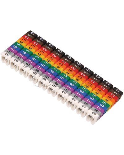 Маркер кабельный МКН комплект цифр 0-9 6мм2 (100шт/упак) IEK (UMK06-02-09) в Балашихе Аксессуары для кабель-канала Pintop.ru