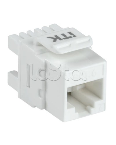 Модуль Keystone Jack кат. 6 UTP 110 IDC 180 град. ITK CS1-1C06U-12 в Балашихе Модули Keystone Pintop.ru