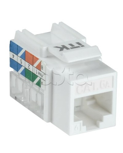 Модуль Keystone Jack кат. 6A UTP 110 IDC 90 град. ITK CS1-1C6AU-11 в Балашихе Модули Keystone Pintop.ru