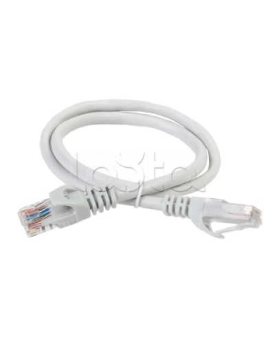 ITK Коммутационный шнур (патч-корд) кат.6 UTP 3м серый (PC01-C6U-3M) в Балашихе Патчкорды (медные) Pintop.ru