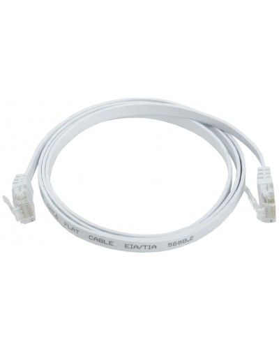 ITK Коммутационный шнур плоский кат.6 UTP 2м белый (PC08-C06U-2M-FL) в Балашихе Патч-корды и пигтейлы Pintop.ru
