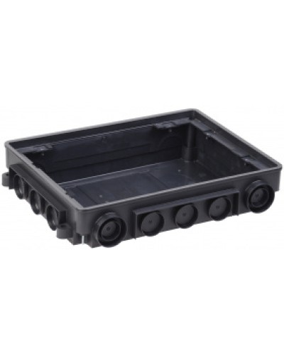 IEK Коробка напольная ONFLOOR 12 модулей (KNU-12-PA-9011) в Балашихе Аксессуары для кабель-канала Pintop.ru