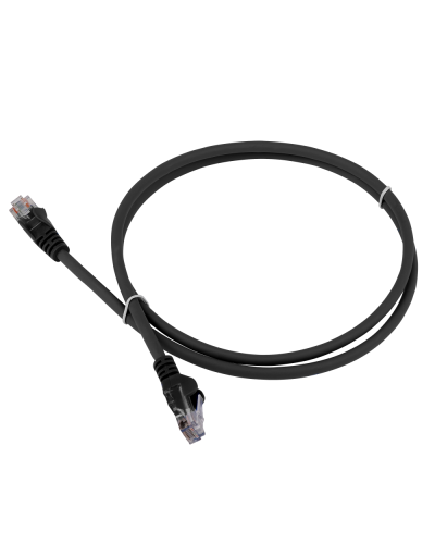 Патч-корд LANMASTER LSZH UTP кат.5e, 0.3 м, черный LANMASTER LAN-PC45/U5E-0.3-BK в Балашихе Патчкорды (медные) Pintop.ru