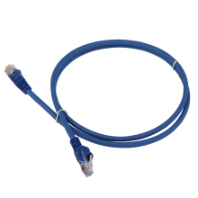 Патч-корд LANMASTER LSZH UTP кат.5e, 2.5 м, синий LANMASTER LAN-PC45/U5E-2.5-BL