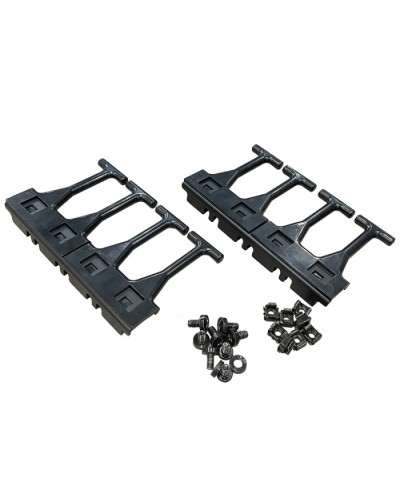 Кабельная гребенка 4U универс, с пальцами глубиной 106 мм, 2 шт. в комп, черная LANMASTER (LAN-DC-CB-4U-PF/S) в Балашихе Аксессуары для стоек и шкафов Pintop.ru