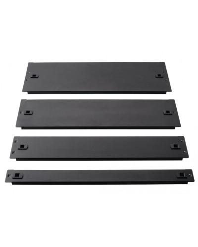 Фальш-панель металлическая 19 4U, быстросъемная, черная LANMASTER LAN-DC-TLMFP-4U в Балашихе Аксессуары для стоек и шкафов Pintop.ru