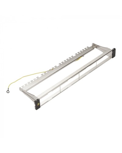 Панель модульная 19, экранированная, на 4 вставки, 1U LANMASTER LAN-FRM-PP-STP/1U в Балашихе Коммутационные изделия Pintop.ru