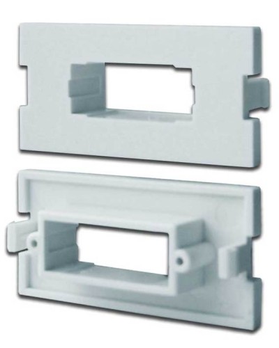 Вставка модульная под SC дуплексный адаптер в розетку LAN-MB, белая LANMASTER LAN-MBP-2SC-WH в Балашихе Коннекторы Pintop.ru