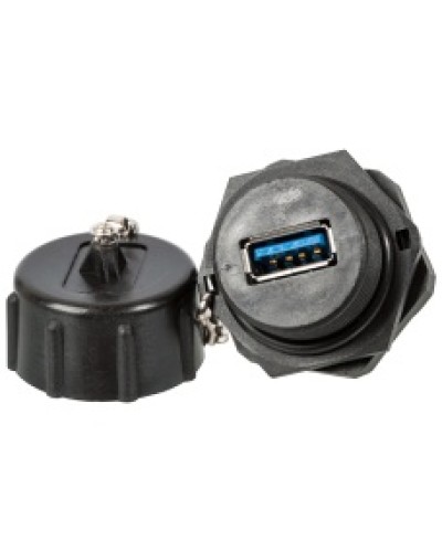 ндустриальный соединительный модуль USB 3.0, IP67, с крышкой LANMASTER (LAN-OK-USB30/180-WP) в Балашихе Коммутационные изделия Pintop.ru