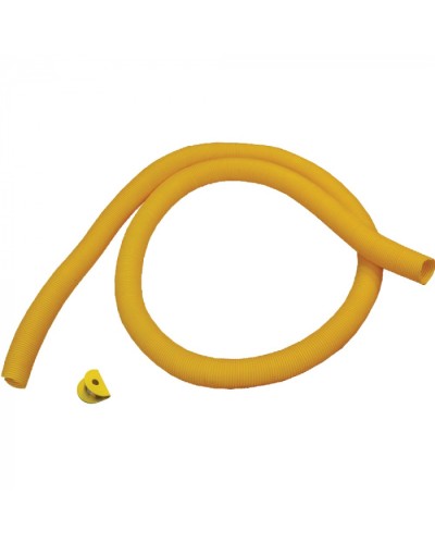 Гофротруба 80 мм для кабельного спуска, с разрезом, 3 метра, желтая LANMASTER (LAN-OT-TUBE-80) в Балашихе Аксессуары для лотков Pintop.ru