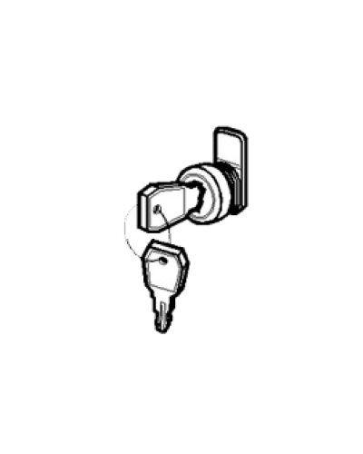 Замок и ключ для щитов встраиваемых и распределительных Legrand 001491 в Балашихе Расходные материалы для шкафов и стоек Pintop.ru