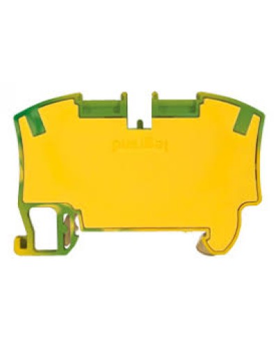 Пружинная клемма Viking 3 заземляющая однополюсная 2 проводника шаг 8 мм желто-зеленый Legrand 037272 в Балашихе Клеммные колодки Pintop.ru