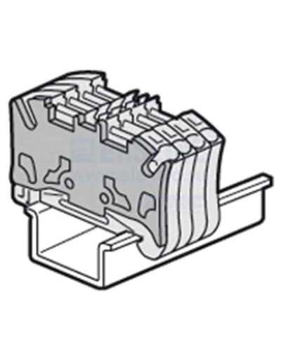 Торцевая крышка Viking 3 для пружинных клемм с шагом 5 мм двухъярусных Legrand 037589 в Балашихе Клеммные колодки Pintop.ru