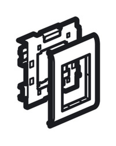 Суппорт Mosaic на 2 модуля 110 мм METRA Legrand (638086) в Балашихе Аксессуары для кабель-канала Pintop.ru