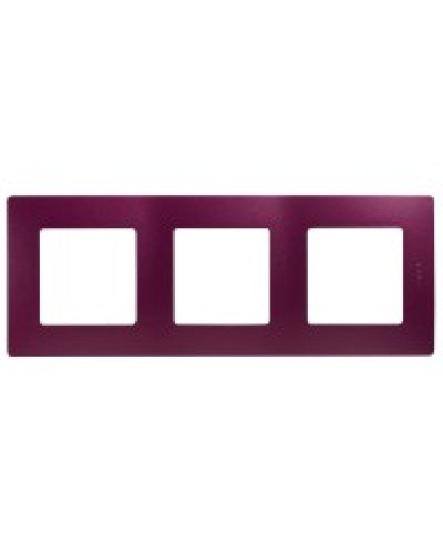 Рамка 3 поста Etika сливовый Legrand 672563 в Балашихе Аксессуары для кабель-канала Pintop.ru